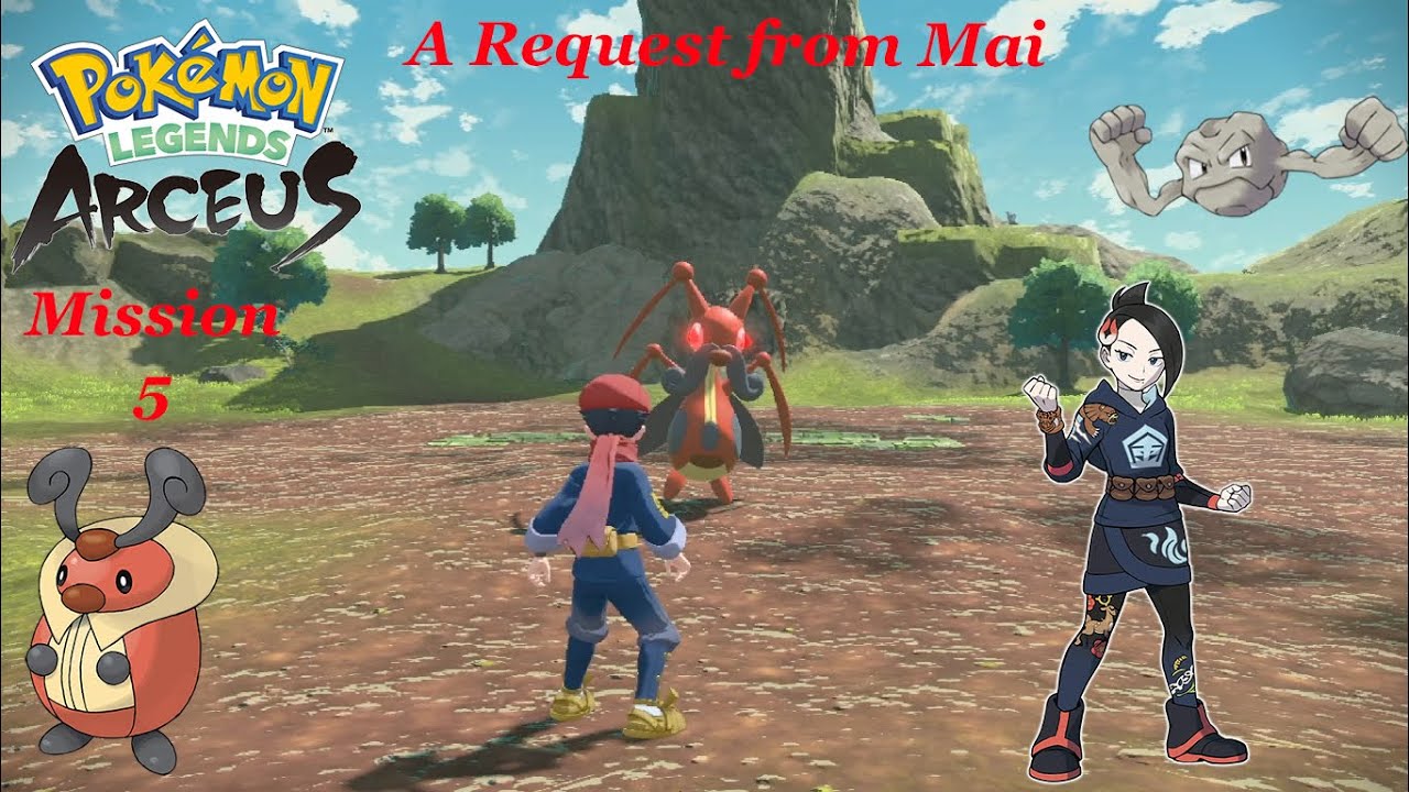 Pokémon Legends: Arceus Gameplay {Mission: A Request from Mai}