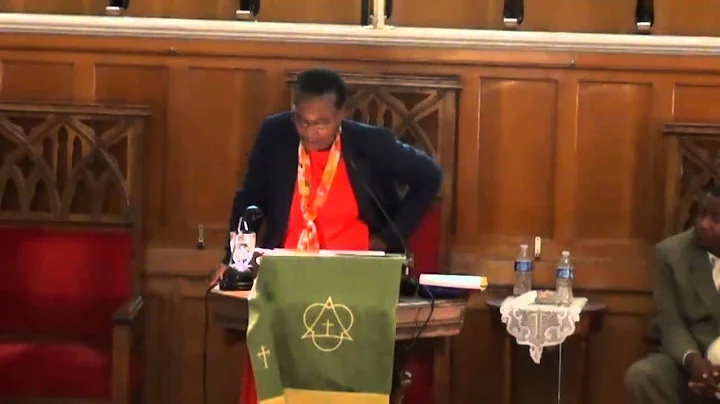 Dr. Traci West Preaching at Sixth Mount Zion Bapti...
