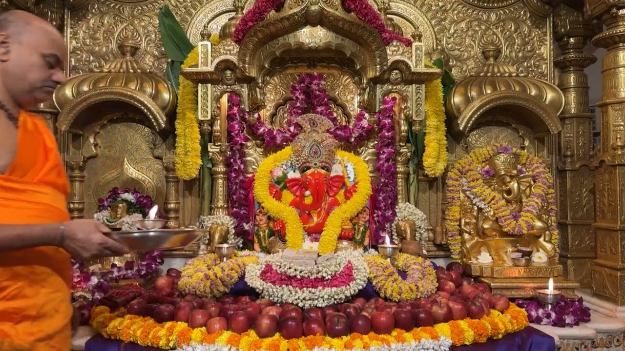 श्री सिद्धिविनायक LIVE आरती दर्शन | Siddhivinayak Ganpati Dadar Aarti🙏🏻 ०६/०२/२०२६🛕