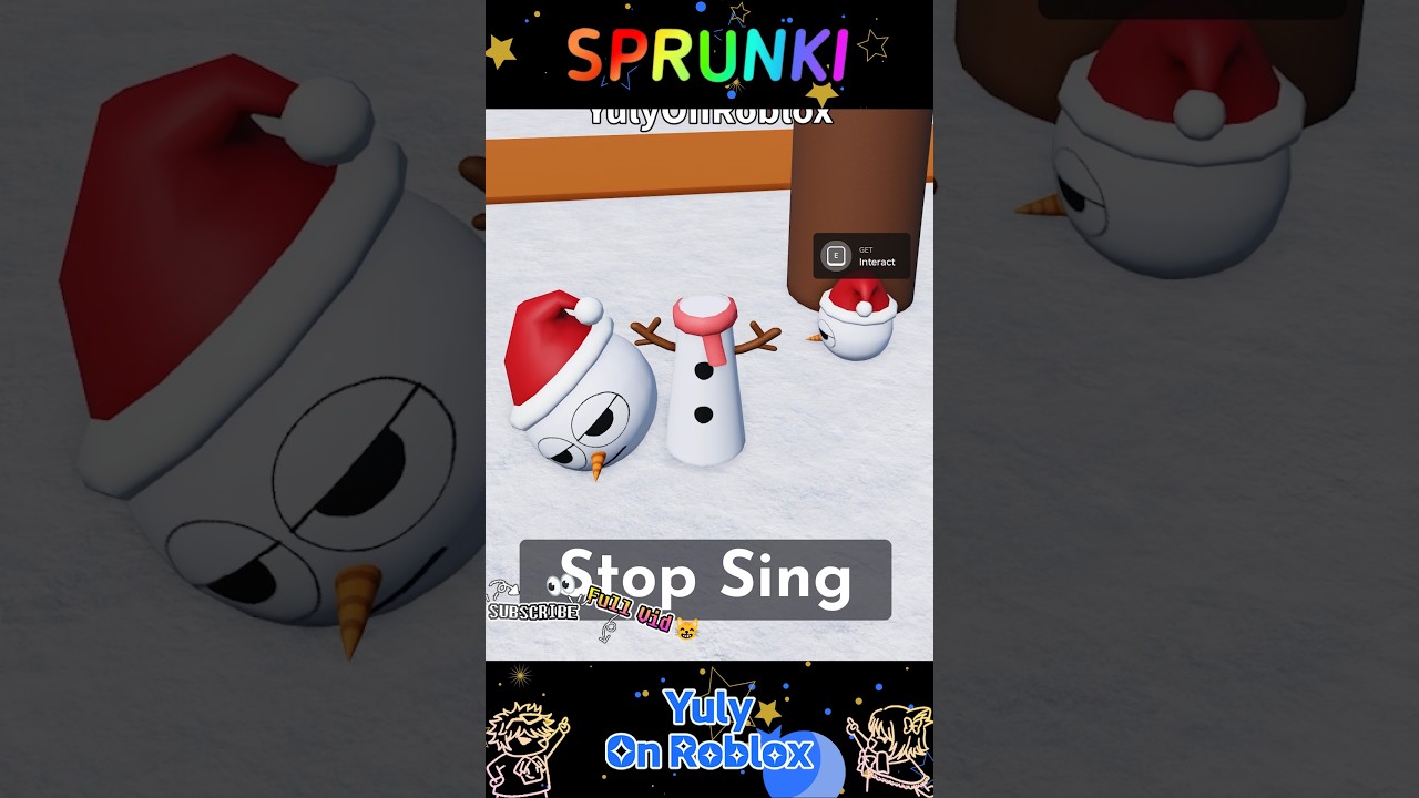 💫Snowman Sprunki | 🌈Sprunki RP 3D🌈 | @yulyonroblox - Shrots