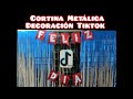 Cortina Metálica. Decoración de  TIKTOK / Haz tu Cortina metálica😊 Para Fiestas🎈 Cumpleaños/ 🎂🥳