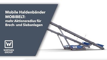 Baustellenlogistik mit MOBIBELT Haldenbänder: Materialtransport für Brech- & Siebanlagen