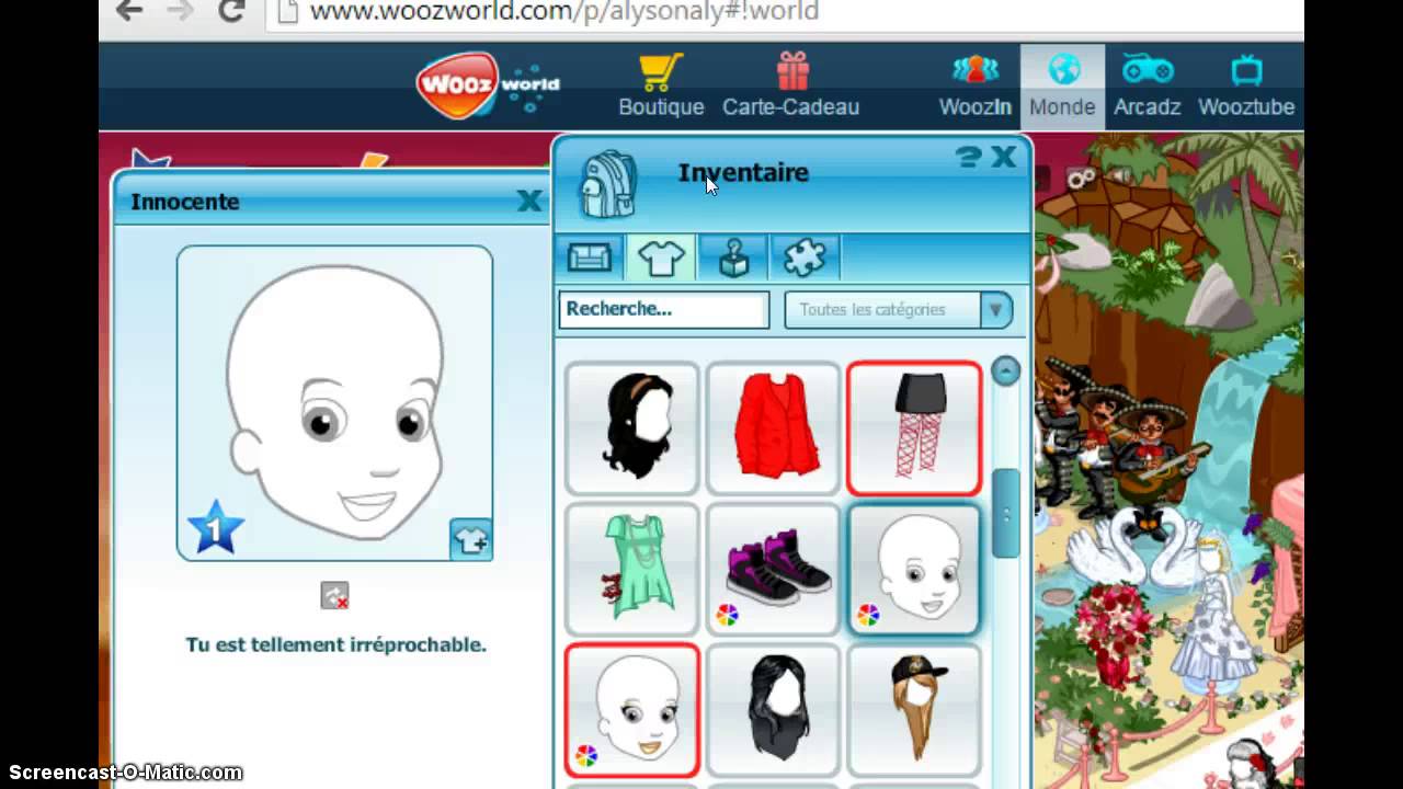 Comment ne pas avoir de visage woozworld -difficile j'avoue- - YouTube