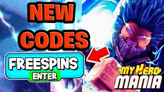 ALL NEW WORKING CODES FOR MY HERO MANIA IN 2022! ROBLOX MY HERO MANIA CODES