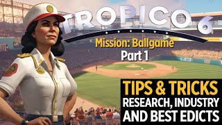 Ballgame Mission Part 1 | Research, Industry, farming, Edicts | Tropico 6 | Tips Tricks & Gameplay screenshot 4