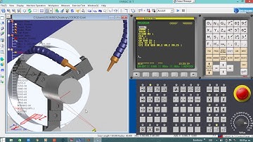 Simulacion del mecanizado de una pieza con un torno CNC  de la aplicacion Swansoft