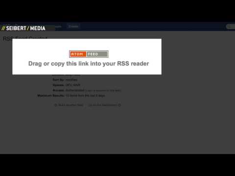 Confluence-Demo: RSS-Feeds mit dem Feed-Builder generieren