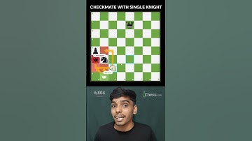 CHECKMATE WITH KNIGHT #chess #chesscom #chessgame #chesstactics #chesspuzzle #shorts