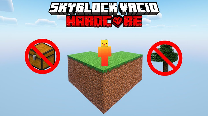 SOBREVIVÍ en UN SKYBLOCK VACIO en MINECRAFT HARDCORE