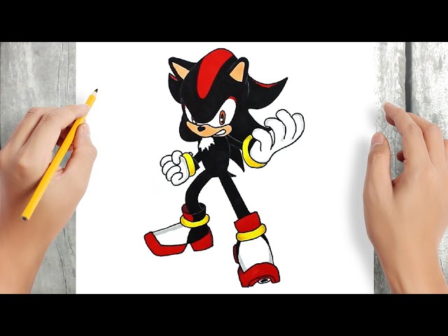 Como DESENHAR SONIC.EXE correndo - Como DIBUJAR SONIC.EXE corriendo - How  to DRAW SONIC.EXE running 