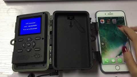 Toguard Trail Camera H100. Connecting and Downloading of APP - iPhone