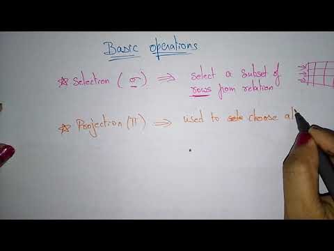 Video: Hvad er de grundlæggende relationelle algebraoperationer?
