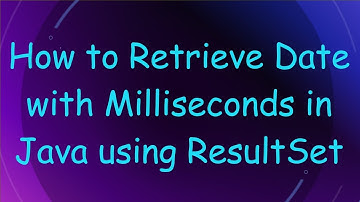 How to Retrieve Date with Milliseconds in Java using ResultSet
