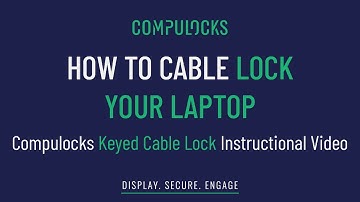 How To Cable Lock Your Laptop. Compulocks Keyed Cable Lock Instructional Video