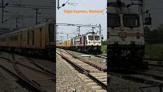 Tejas Express hurries into Madurai