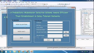 IEEE 2014 DOTNET A PROBABILISTIC MISBEHAVIOR DETECTION SCHEME TOWARD EFFICIENT TRUST ESTABLISHMENT I