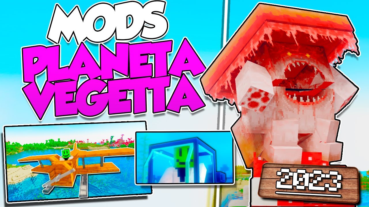 Los 12 MEJORES MODS para MINECRAFT de PLANETA VEGETTA - BiliBili