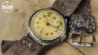 Extremely Rare Military Watch Restoration  WW2 German Trench Watch 1938