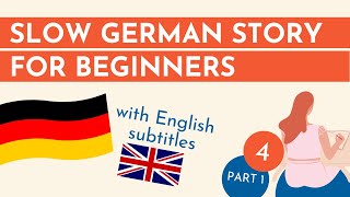 Simple German story, English subtitles: Das Tagebuch | PART 1