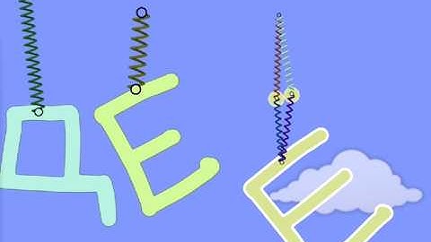 Russian Alphabet on Springs! | Fun Physics Animation in Algodoo