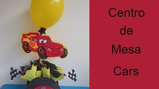 Centro de mesa Cars (Centerpiece cars)