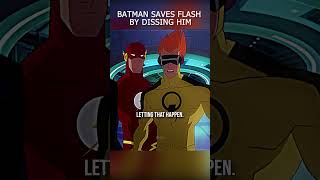 Batman Saves Flash By Dissing Him #flash #justiceleague #youtubeshorts #shorts