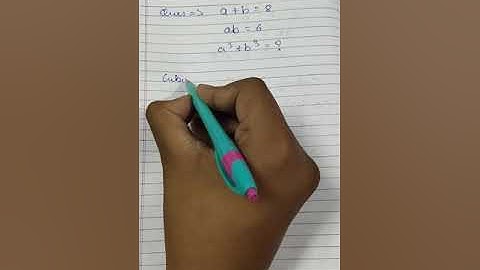 Solution for if a+b=8,ab=6,find a^3+b^