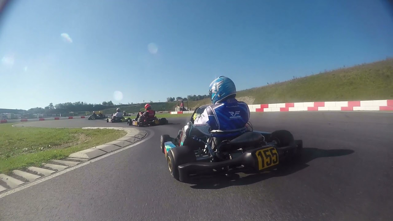 10.10.21 ADAC Kart Bundesendlauf in Mülsen - KZ2 GS, Rennen 1 endet mit Crash in der Mauer