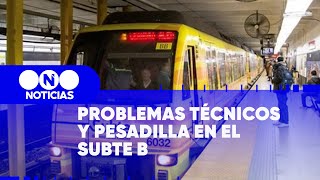 PESADILLA en el SUBTE B: PASAJEROS QUEDARON ATRAPADOS en una FORMACIÓN - Telefe Noticias