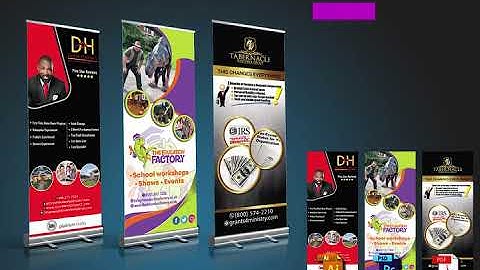 I will design high quality roll up banner and retractable banners - Banner Ads Services