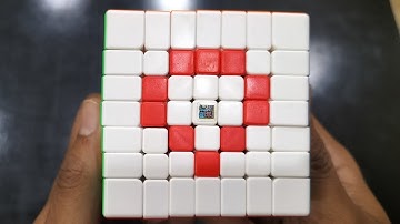 Heart Pattern on 7x7 Rubik