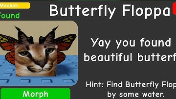 How To Get The “Butterfly Floppa” | Find The Floppa Morphs #roblox #floppa