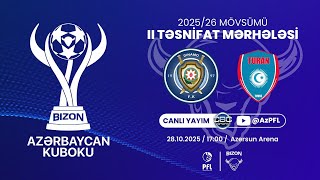 Bizon Azərbaycan Kuboku 20252026 Ii Təsnifat Mərhələsi Dinamo Turan Tovuz