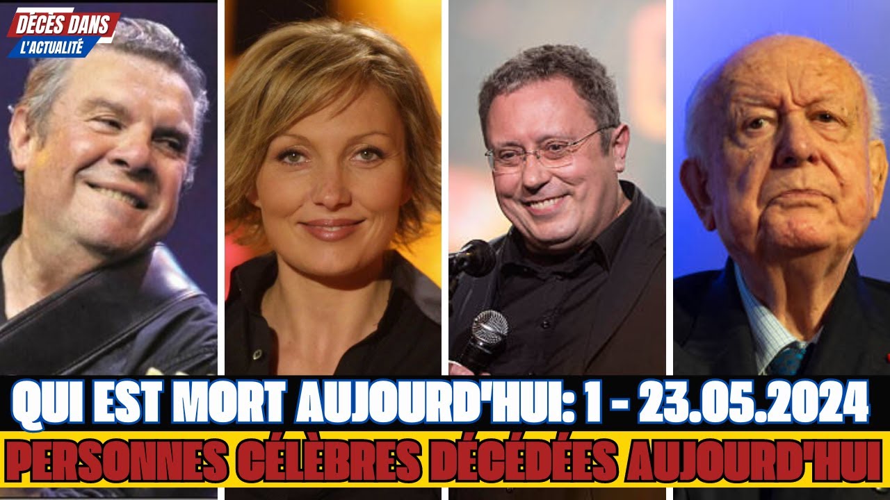 17 célébrités françaises décédées au cours des 3 premières semaines de