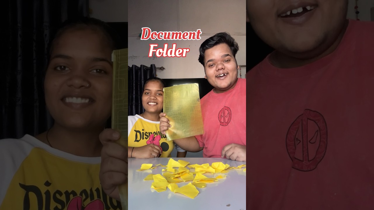 My Sister Vs Me : Who will make the best Document Folder 