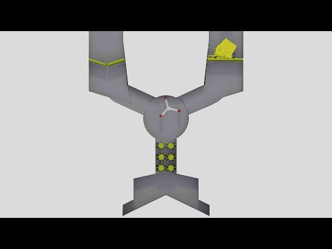Particle Simulation #81 : Shredder machine