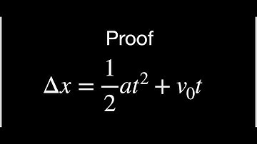 Proof of 2nd Kinematics equation (Physics with Calculus)