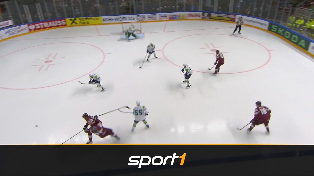 Clash mit eigenem Spieler! Lettland Slowenien Highlights IIHF