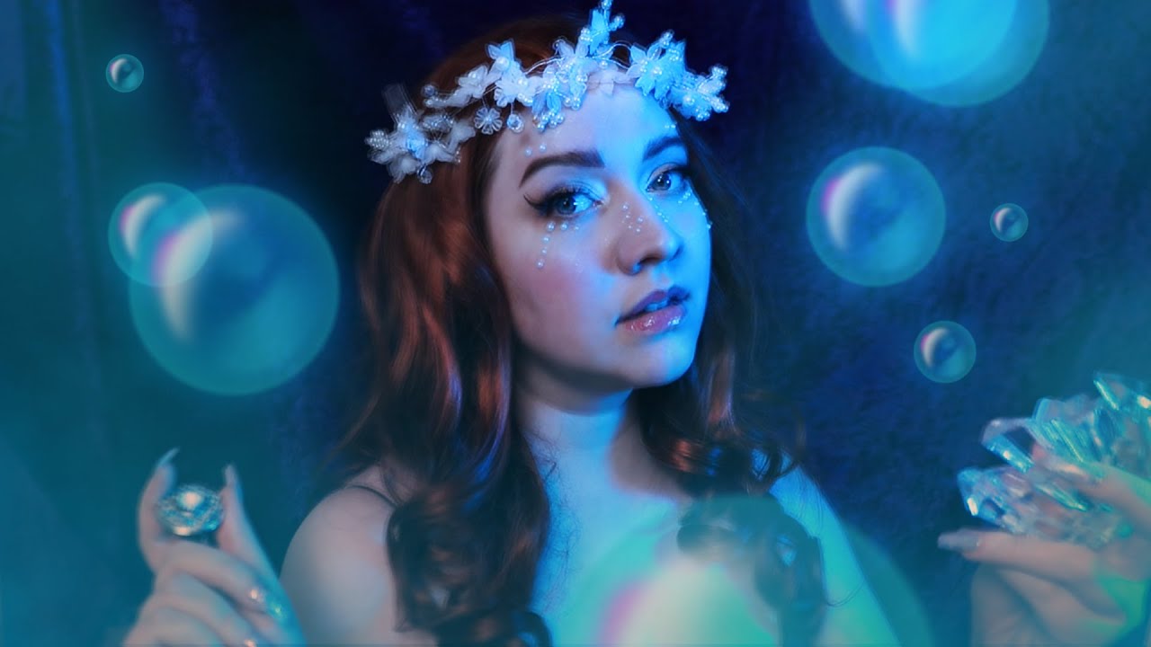 ASMR 🌊 Русалка спасает вас после шторма (игра с волосами, промывание ран, звуки океана и т. д.)