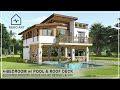 EP- 48 | 4 BEDROOM Elevated Modern Bahay Kubo with Pool & Rooftop | Modern Native House Design