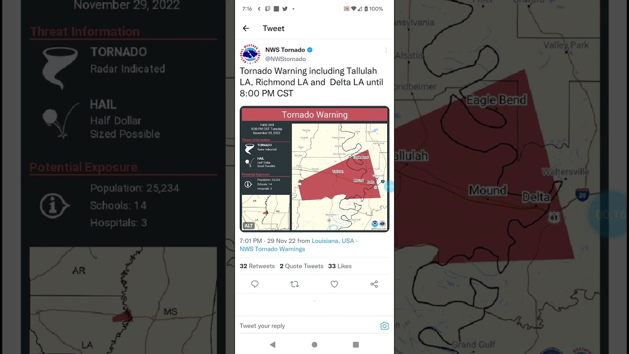 Tallulah, Louisiana Tornado 11-29-22