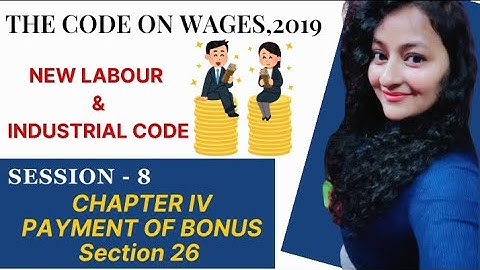 Code on Wages, 2019 | Payment of Bonus | Session 8 - Section 26 #codeonwages #hr #readytoupskill