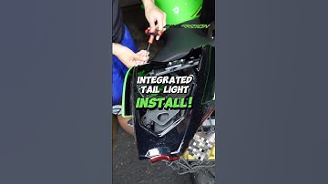 INTEGRATED TAIL LIGHT INSTALL #motorcycle #installation