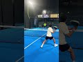 Backhand volley to the fence 🎾