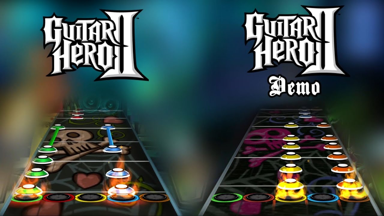 Guitar Hero 2 Demo - "Crazy On You" Chart Comparison