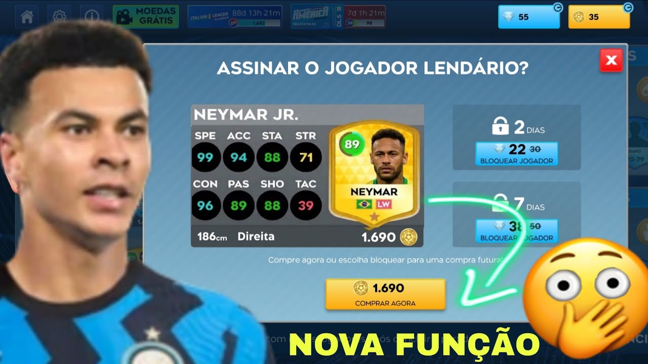 VEJA AONDE FICA a NOVA FUNÇÃO de COMPRAR o NEYMAR no DLS 26 ✅️