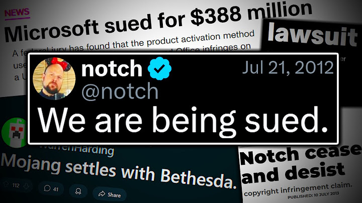 The Many Minecraft Lawsuits.
