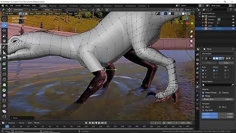 Baby Indoraptor Creation Part 3 - Blender