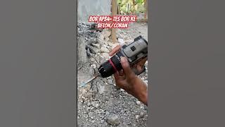 pengetesan bor ap34 ke beton #borapr #fyp