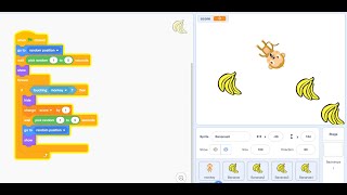 Scratch Tutorial Day 1 - How to make a Hungry Hungry Monkey Game screenshot 3